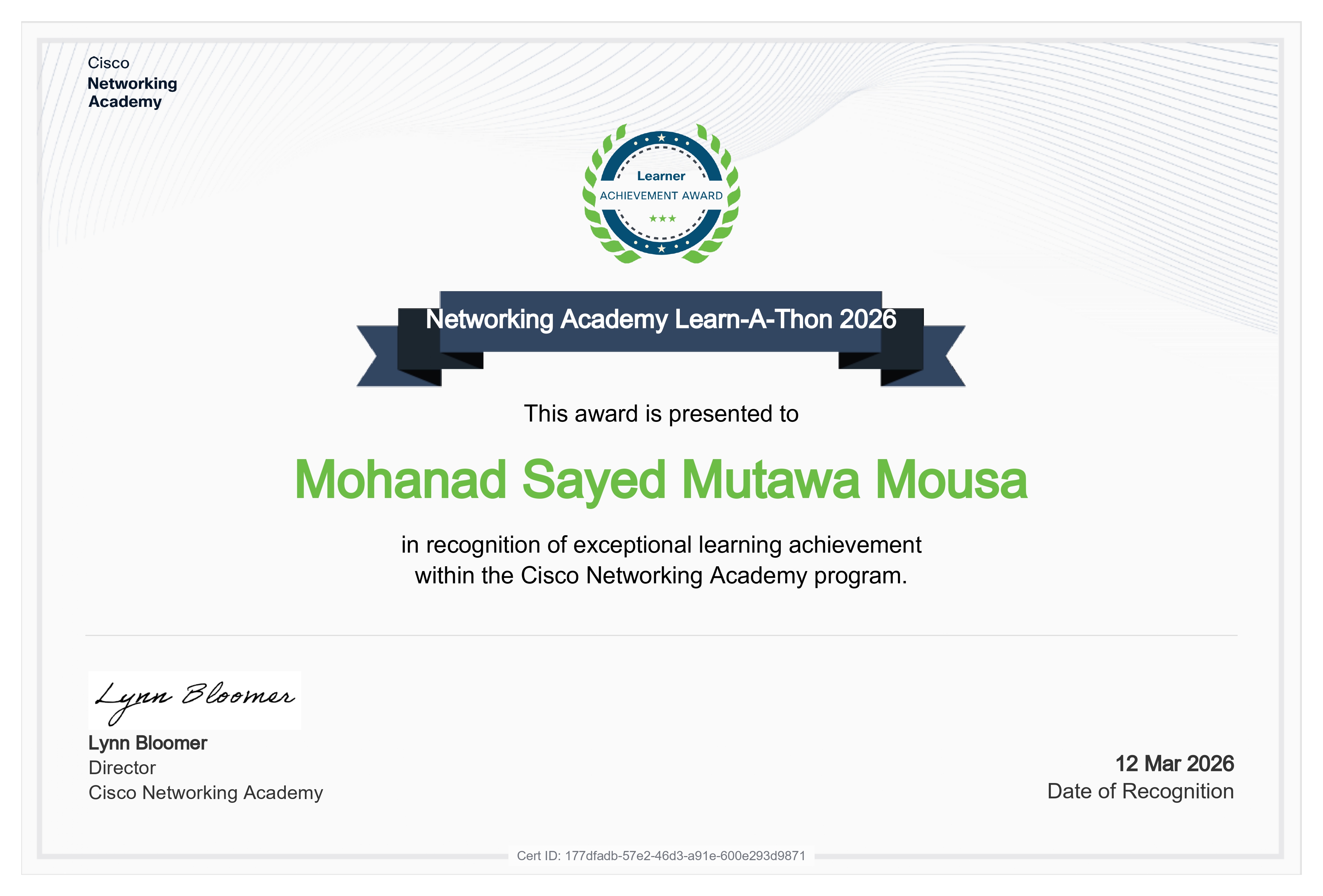 Cisco Certificate